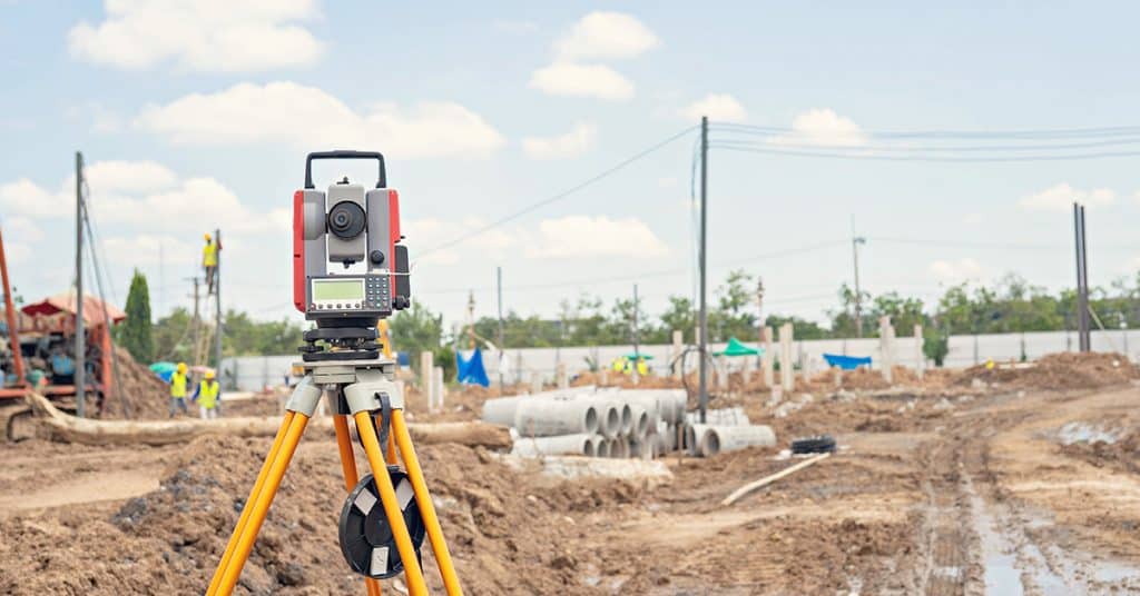 total station dalam konstruksi